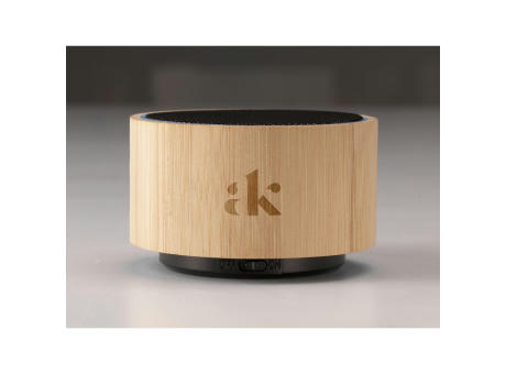 Wave Bamboo Wireless Speaker Werbeartikel