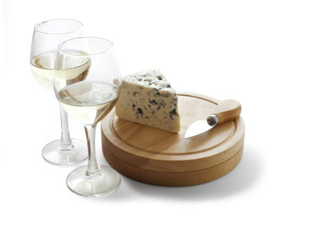 Käseset aus Holz Bellamy Werbeartikel