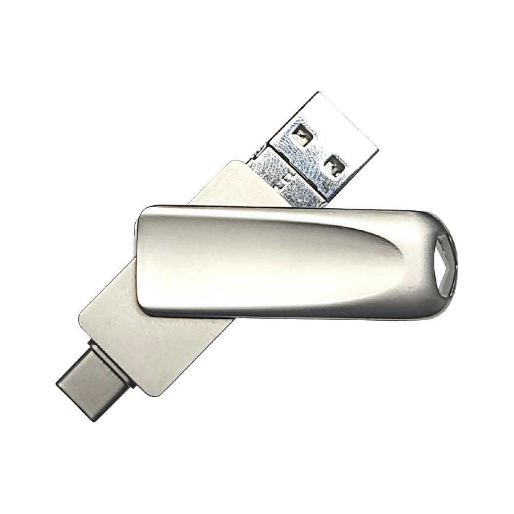 Product image USB-Stick 4in1 OTG 10 USB 3.0 Flash Disk 8 GB Silber Werbeartikel