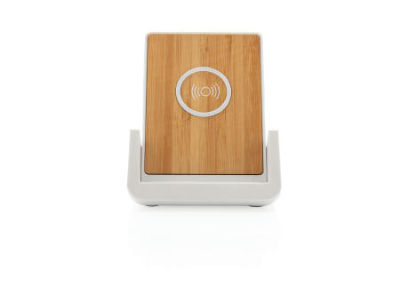 Ontario 10W Ständer aus Bambus & RCS recyceltem Kunststoff Werbeartikel