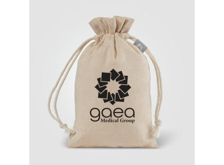 Geschenktasche Small aus recycelter Baumwolle (105 g/m²) Werbeartikel