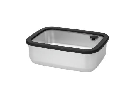 Edelstahl-Lunchbox mit Glasdeckel "RILO", 1100 ml Werbeartikel