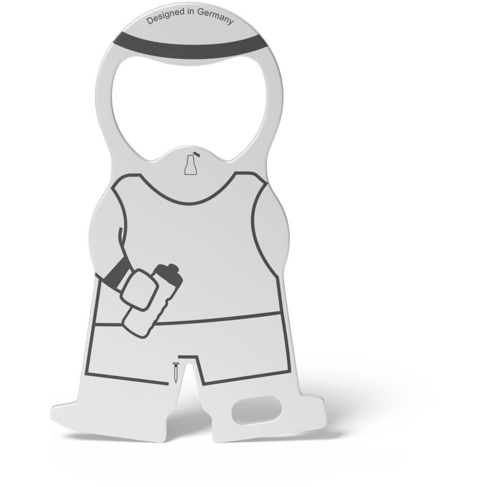 RICHARTZ Einkaufswagenlöser karl sport: Figur im Sportdress mit Stirnband und Trinkflasche – Werbeartikel mit Ihrem Logo