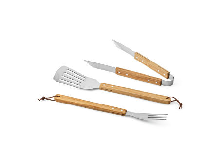 Turner Barbecue Set Bambus  Werbeartikel