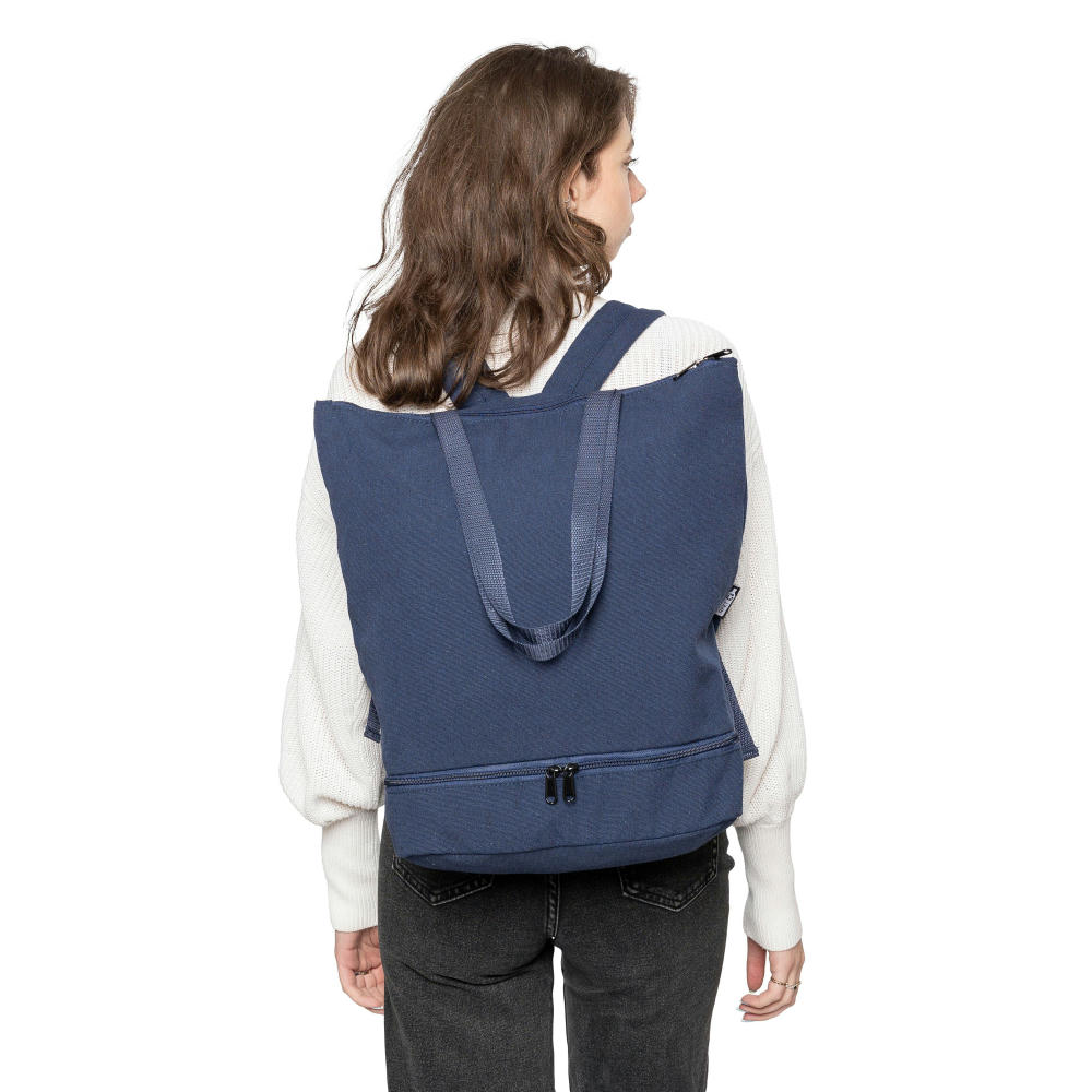 Recyceltes Poly-Baumwollgewebe (330 g/m2) Rucksack Osric Werbeartikel