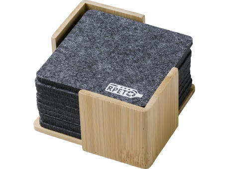 rPET-Filz-Untersetzer-Set Lawrence Werbeartikel