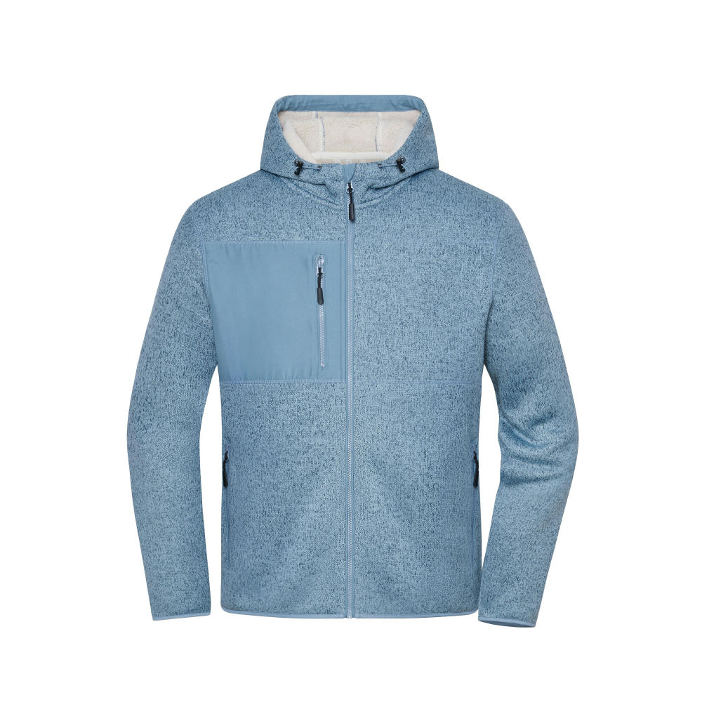 blau/braun (steel-blue-melange/nature)