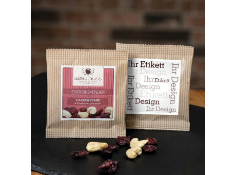 Product image Cranberries und Cashewkerne im Premium Flowpack  bedrucken