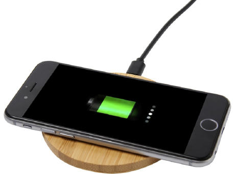 Product image Essence 15W kabelloses Ladepad aus Bambus Werbeartikel