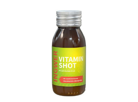 60 ml Vitamin-Shot "Orange-Ingwer" Werbeartikel