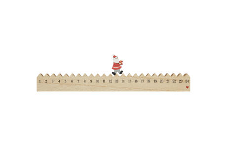 WALKING SANTA - Holz-Kalender bedrucken
