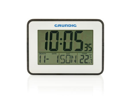Grundig Thermometer, Wecker und Kalender Werbeartikel