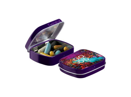 Mini Klappdeckeldose mit Süßigkeiten Werbeartikel