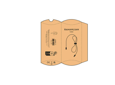 Ramanujan Ladekabel rPET 1m bedrucken