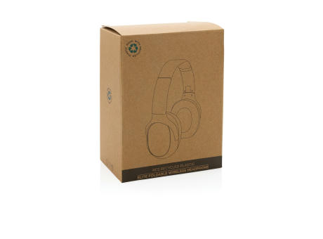 Elite Faltbarer kabelloser Kopfhörer aus RCS Kunststoff Werbeartikel