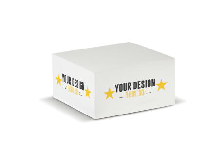 Quadratischer Zettelblock 10x10x5cm Werbeartikel