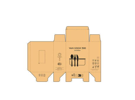 Van Gogh 500 Lunchbox Borosilikat Glas 520 ml  Werbeartikel