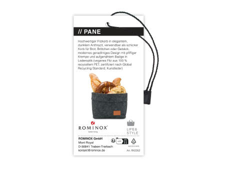 ROMINOX® Veganer Filzkorb // Pane  Werbeartikel