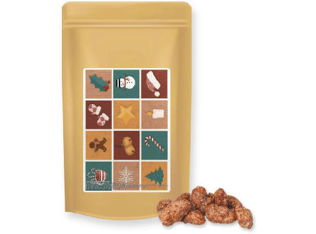 Product image Feuergebrannte Mandeln, ca. 80g, Standbeutel Midi bedrucken