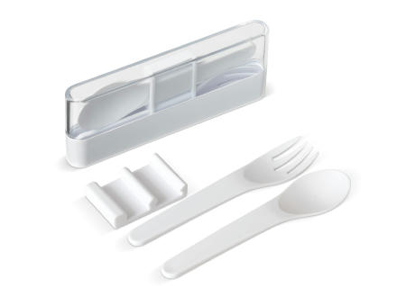 Lunchbesteck mit Box Werbeartikel