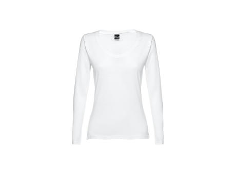Product image THC BUCHAREST WOMEN WH. Langärmeliges tailliertes T-Shirt für Frauen Werbeartikel