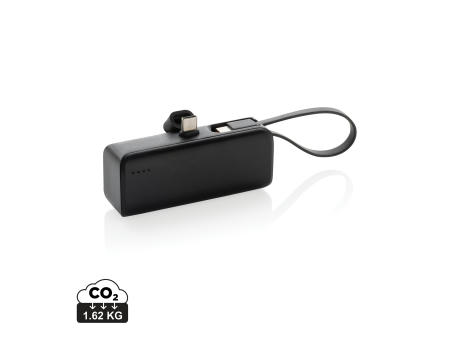 Powerlink 3000mah Powerbank aus RCS rPlastic mit USB-C Kabel bedrucken