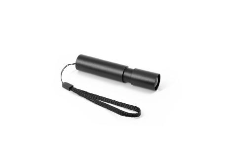 BRUCE. Wiederaufladbare Taschenlampe aus recyceltem Aluminium (100 % rAL) mit 30 mm ausziehbarer Spitze Werbeartikel