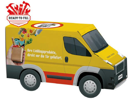 Product image 3D Präsent Transporter Individuelle Befüllung Werbeartikel