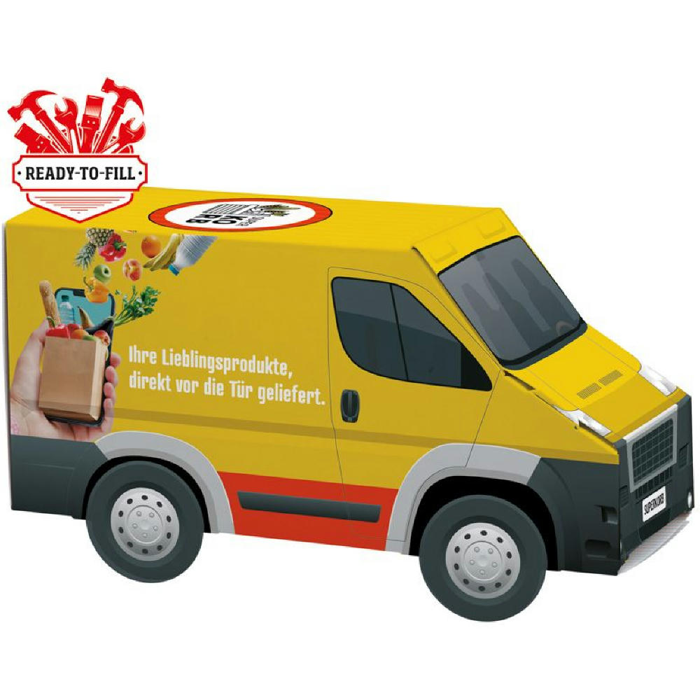 Product image 3D Präsent Transporter Individuelle Befüllung Werbeartikel