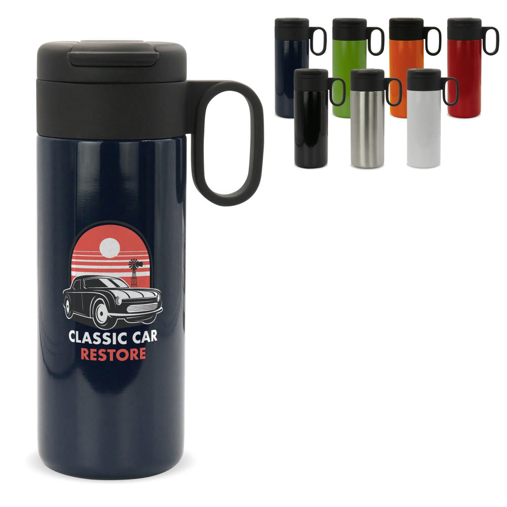 Product image Isolierbecher Flow mit Griff 400ml Werbeartikel