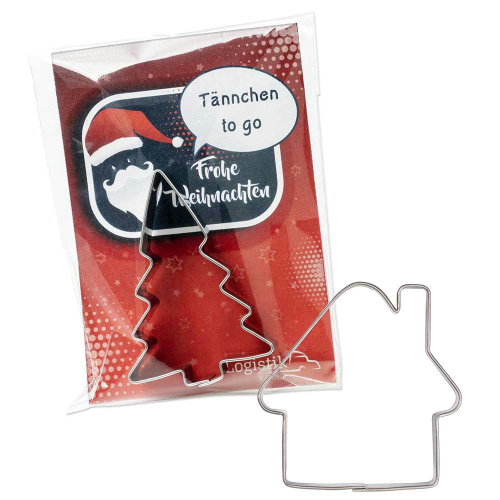 Product image Backförmchen in der Werbetüte - Winter - Haus Werbeartikel