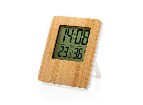 Bambus Wetterstation Werbeartikel