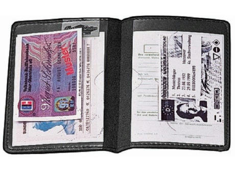 Product image CreativDesign® Ausweistasche "Paper Label 2" schwarz bedrucken