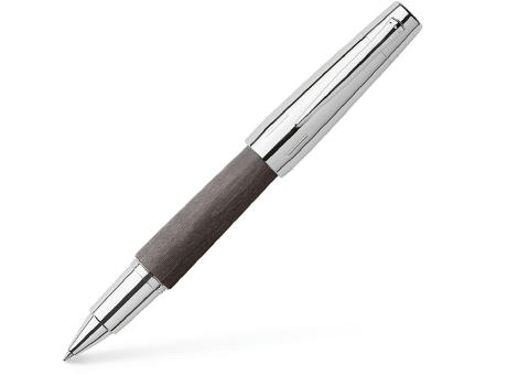 Product image E-Motion Holz / Metall Birnbaum schwarz Tintenroller Werbeartikel