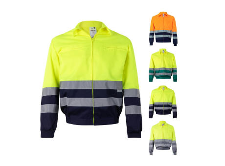 VL NEPTUNE LARGE. Zweifarbige Twill-Jacke (210g/m²) aus Polyester (80%) und Baumwolle (20%) Werbeartikel