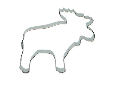 Backförmchen Single-Pack - Weihnachten - Elch 4/0-c Werbeartikel