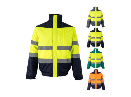 Product image VL JUPITER LARGE. Zweifarbige Steppjacke (180g/m²) aus Polyester (100%) mit PU-Beschichtung Werbeartikel