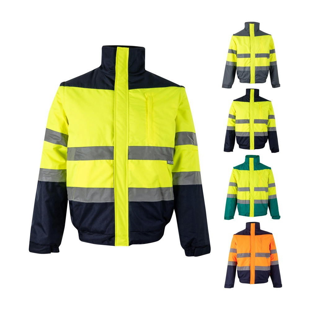 Product image VL JUPITER LARGE. Zweifarbige Steppjacke (180g/m²) aus Polyester (100%) mit PU-Beschichtung Werbeartikel