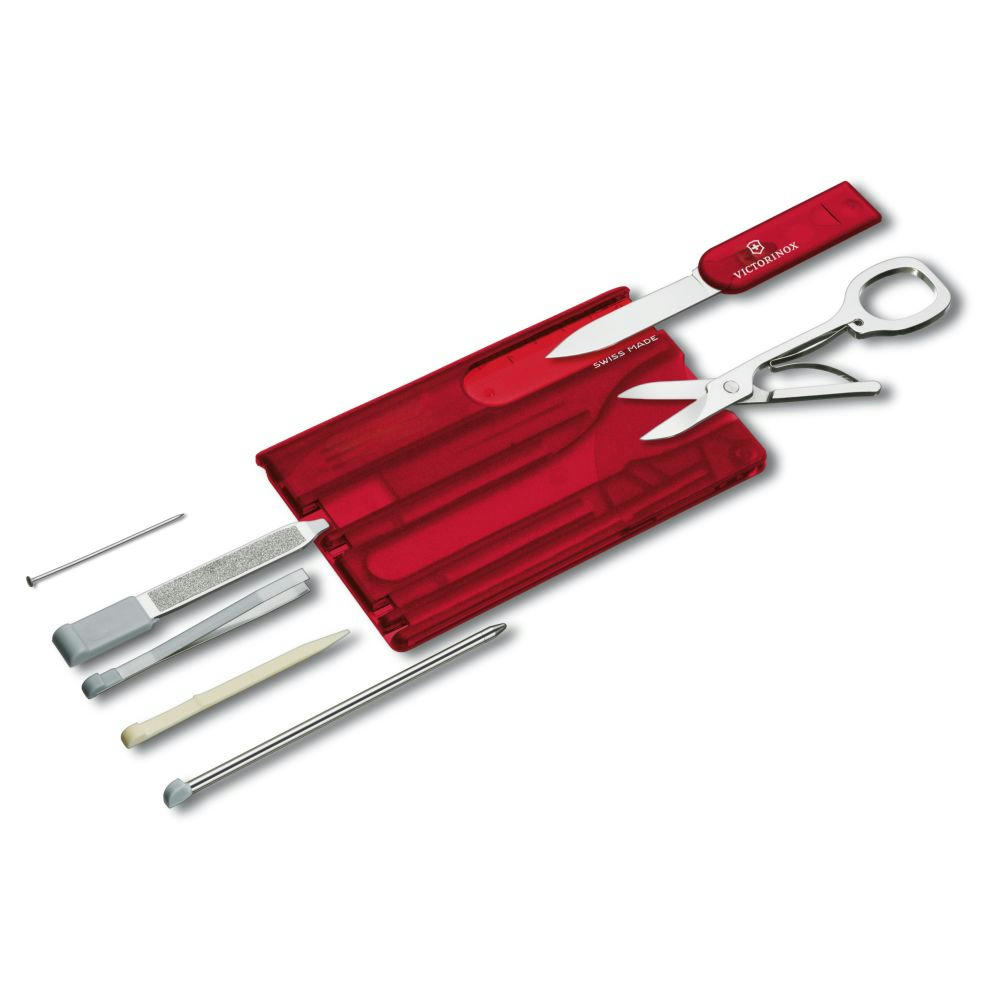 Product image Victorinox SwissCard rot-transparent Werbemittel mit Logo bedrucken