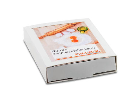Backförmchen in Slide-Box - Herz Werbeartikel