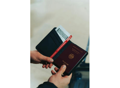 Travelfinder RCS Polyester Passtasche mit weltweiter Ortung Werbeartikel