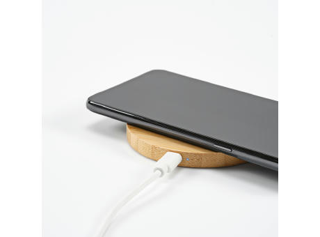 Kepler Wireless Charger Bambus 15W  Werbeartikel