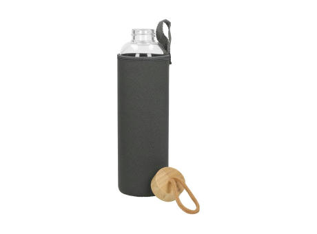 Product image Glasflasche mit Hülle "Bamboo" 1,0 l bedrucken