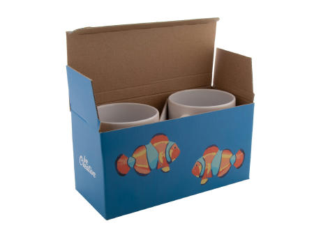 Individuelle Doppel-Tassenbox CreaBox Mug Double bedrucken
