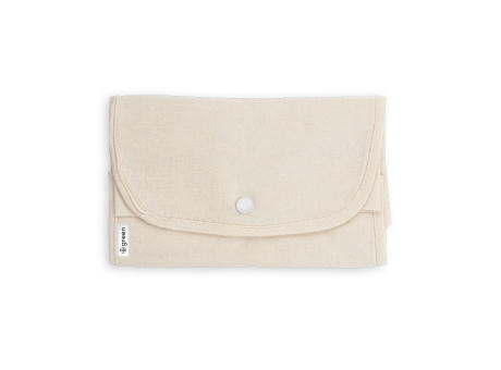 BEIRUT. Faltbare Tasche aus Baumwolle (50%), receycelte Baumwolle (30%) und Polyester (20% rPET) (140 g/m²) bedrucken