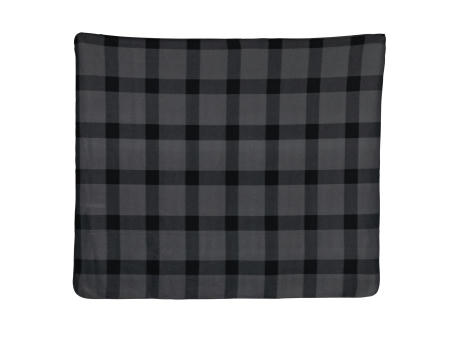 Weiche karierte Fleece-Decke Werbeartikel