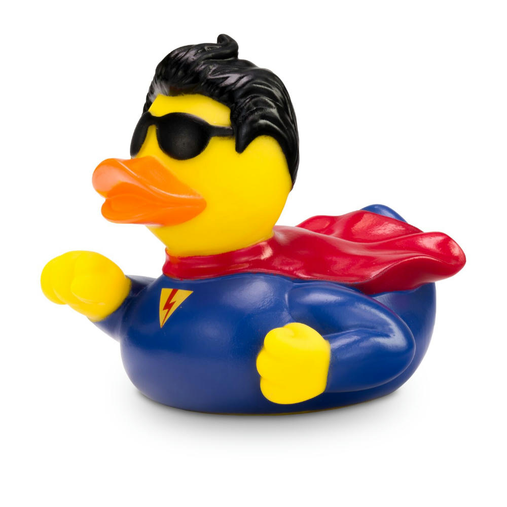 Product image Werbeente Superduck mit Blitz Werbeartikel