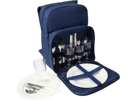 Picknick-Rucksack aus Polyester Izaro Werbeartikel