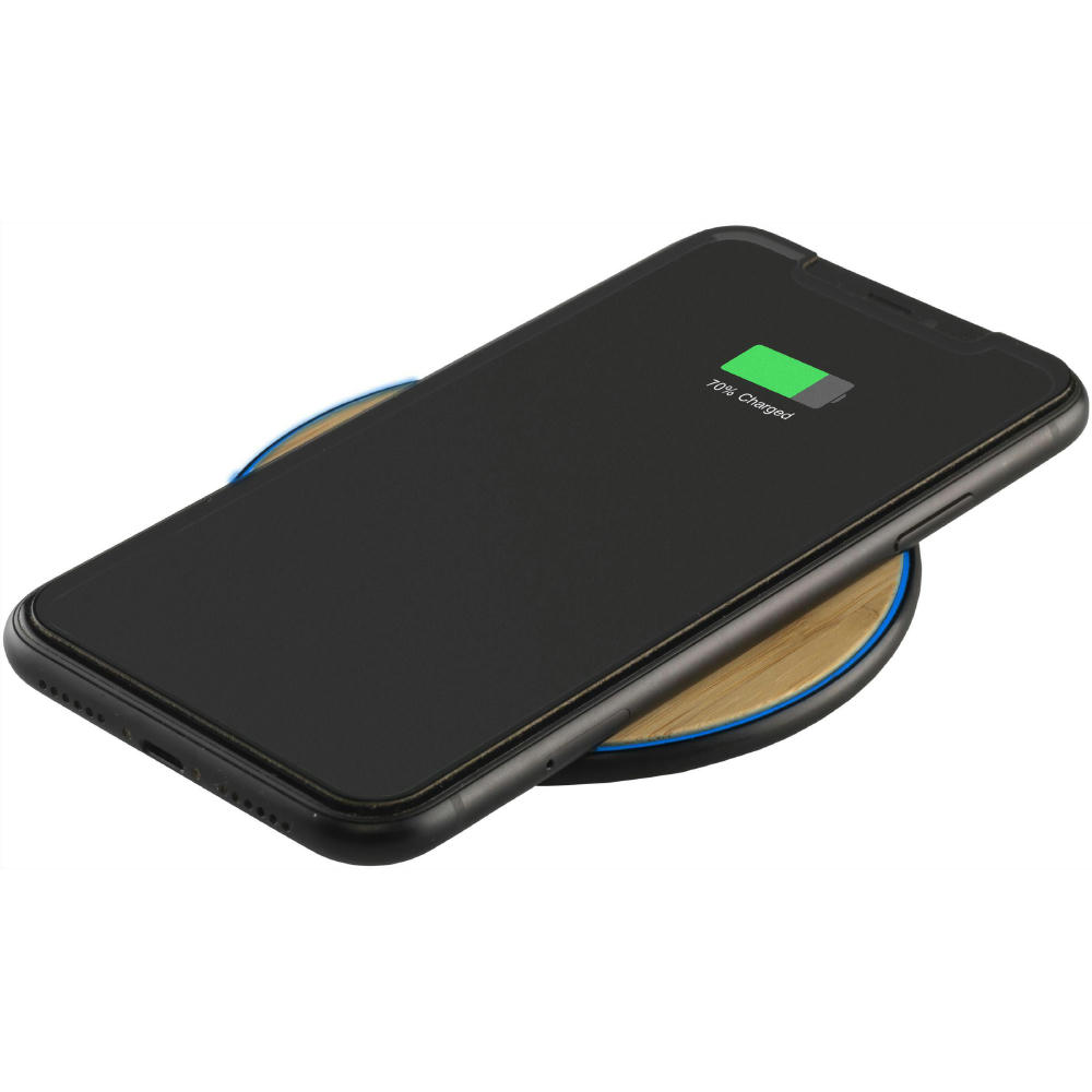 Bamboo 10W Wireless Charger Schnelladegerät Werbeartikel