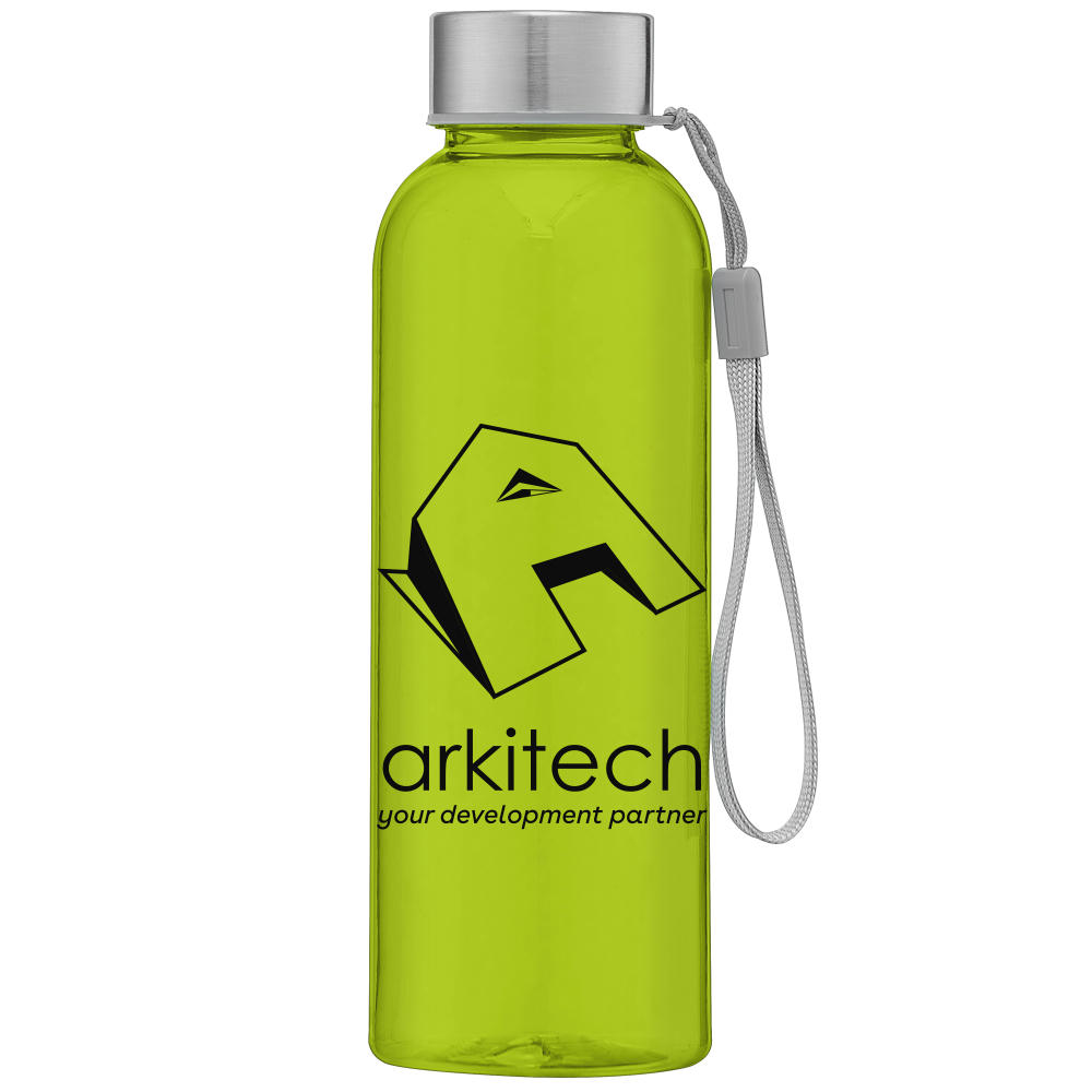 Skye - 500 ml rPET Trinkflasche mit Handschlaufe Werbeartikel